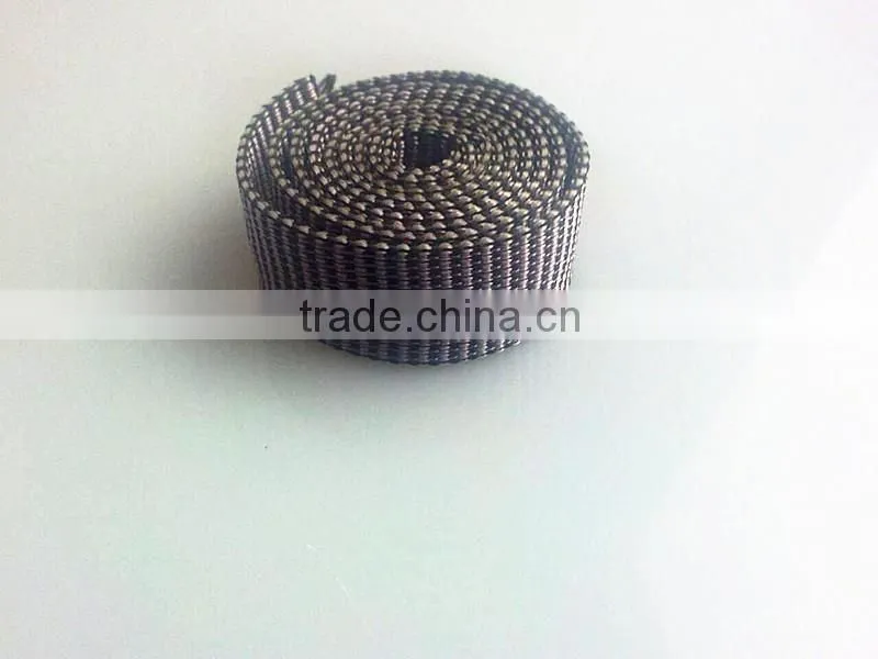 Custom logo jacquard woven pattern band tape pp webbing