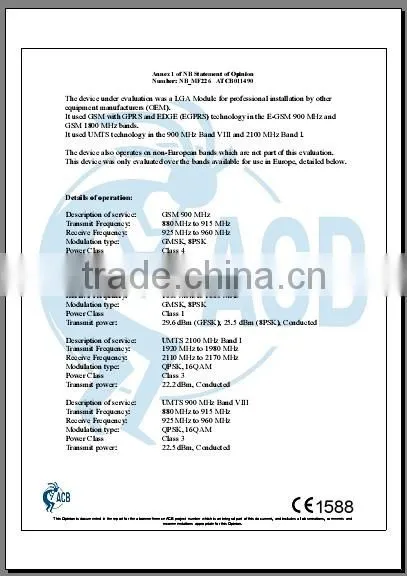 wcdma 3g module MF206A zte WCDMA HSDPA module for android