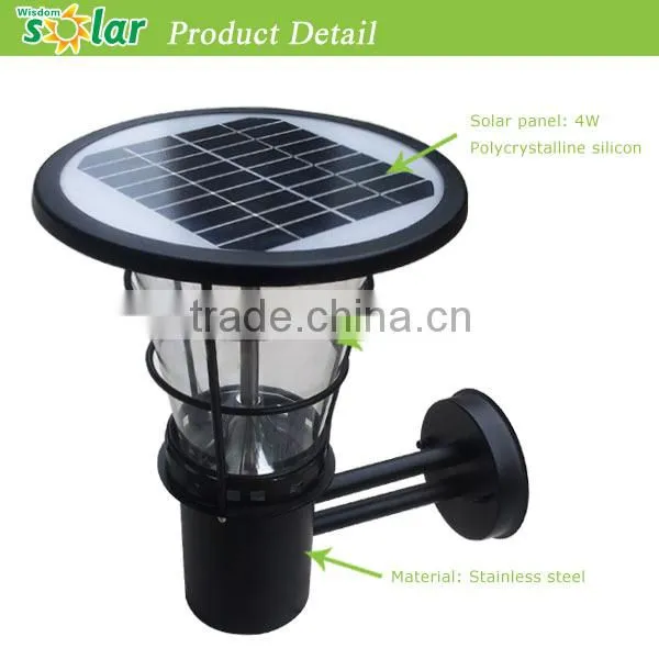 Easy installing led solar wall light solar garden light (JR-2602)