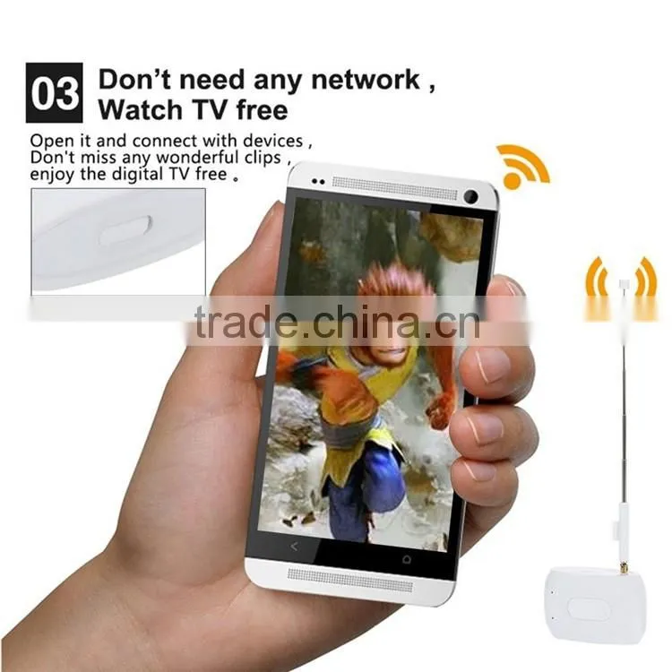 DVB-T ISDB-T DTV Link Digital TV Tuner Receiver for IOS and Android Phone/Pad