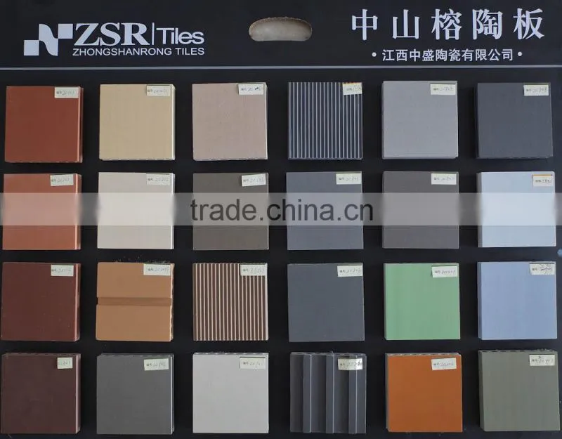 Ceramic Stick for exterior curtain Wall , wood grain look curtain wall