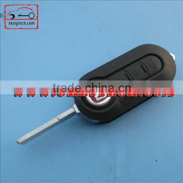 High quality fiat 500 key shell fiat key cover for shell key fiat 500 covers