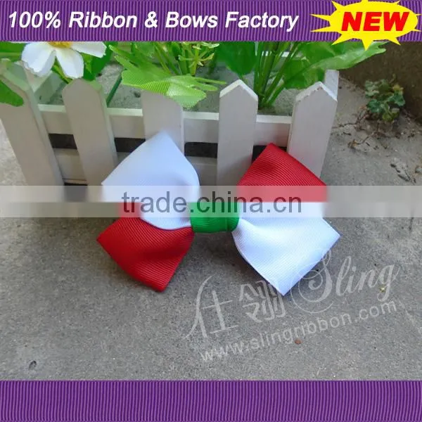 Handmade Christmas Style Grosgrain Ribbon Covered Plastic Headband