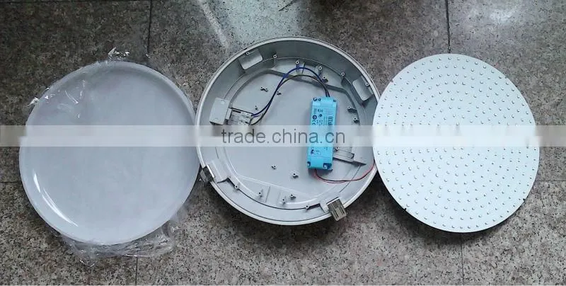LED round ceiling light IP65, With Emergency battery