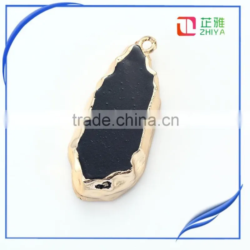 Sell hot Natural stone pendant jewelry agate druzy pendant natural gemstone pendant