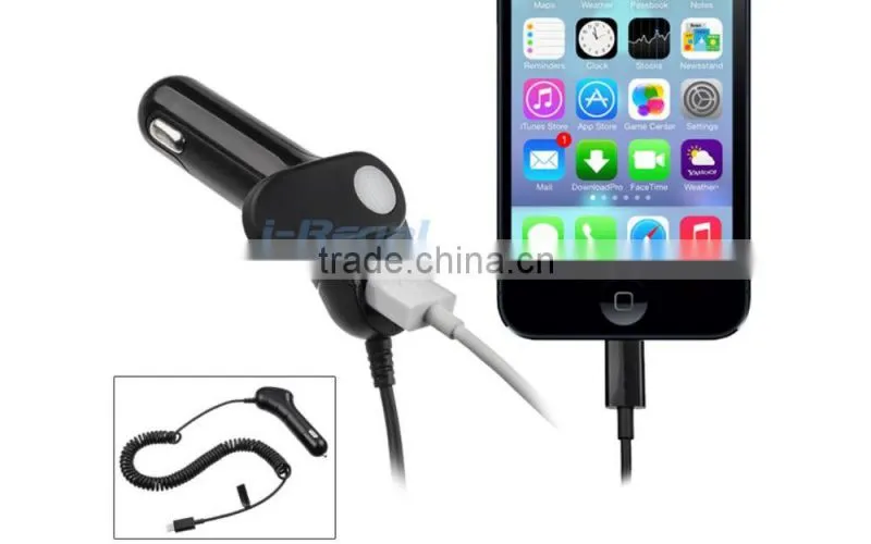 5v 1A usb car charger with cable for iPhone