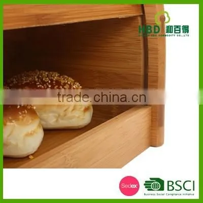 Factory price for different sizes cheap and modern kitchen bamboo bread bin