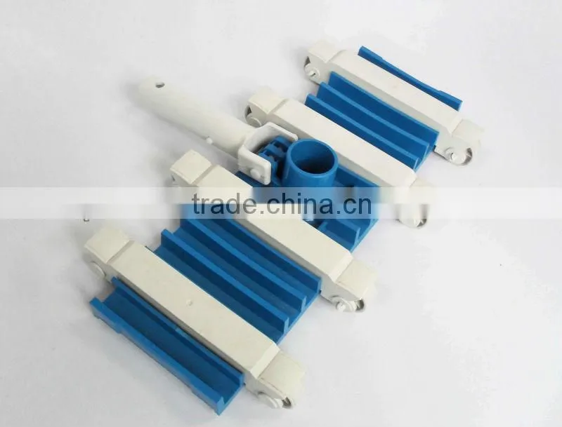 Blue 14" Vinyl Liner Pool Flexible Vacuum Head P1025 w/ Plastic Swivel Handle