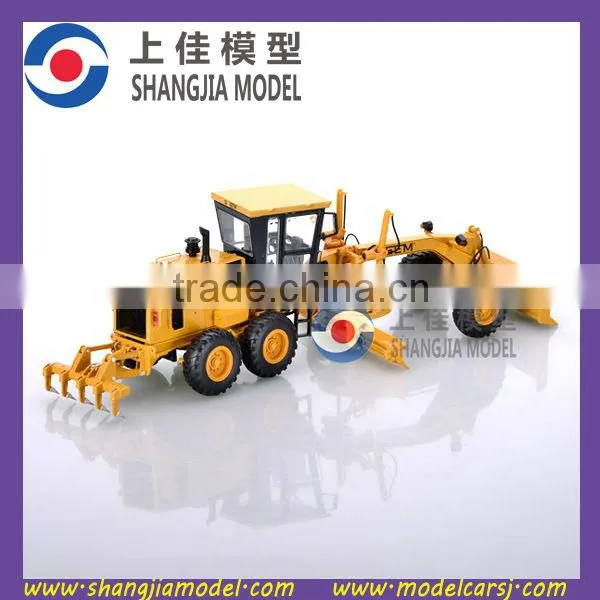 1:35 diecast construction land scraper model,high quality scale road grader model,diecast construction model grader