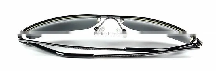 new style alloy polarized sunglasses man custom logo by laser