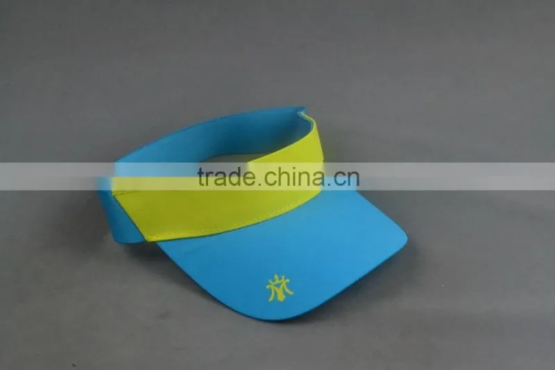High quality cheap 2D embroidery sun visor cap