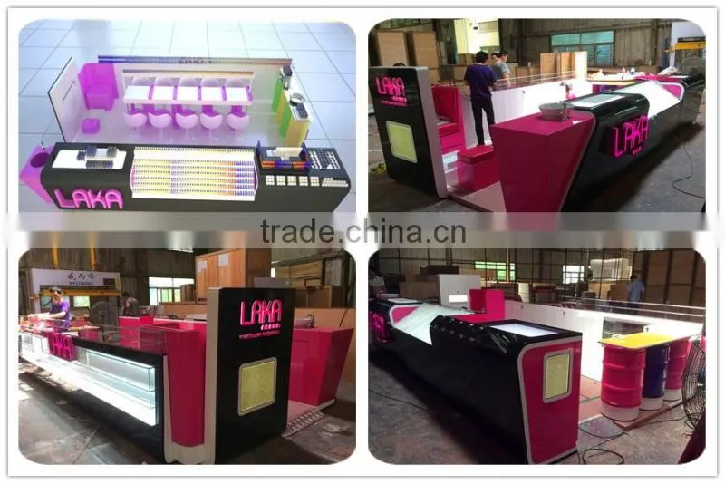 Fashional nail salon kiosk with free 3d max design