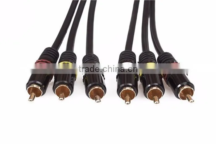 Engineering VCOM cable High Quality Audio and Video Cable 3RCA/3RCA