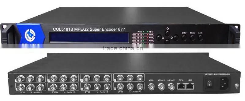 COL5181B Digital catv headend 8 channels av to ip converter encoder