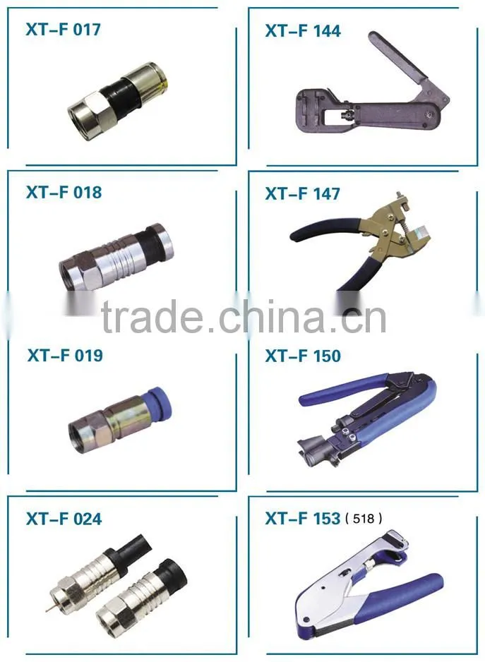 CATV RF Coaxial Cable Connector Hand crimping tool
