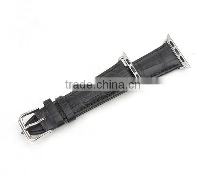 Luxury Exotic Leather Watch Band Genuine Leather Alligator Watch Band for iWatch