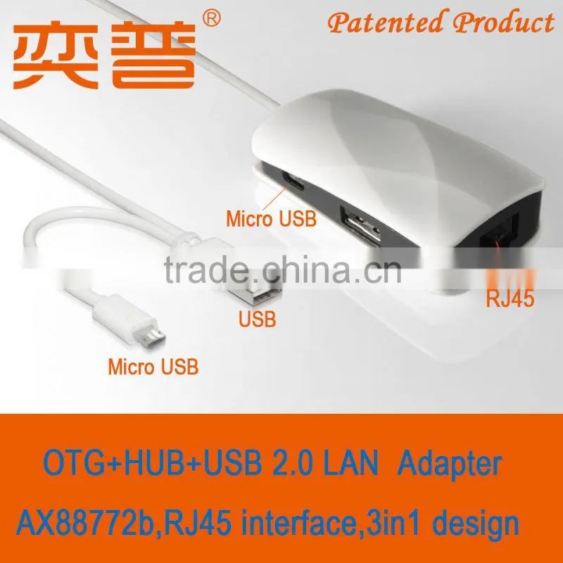OTG USB HUB Android for Chromebook Pixel plug and play