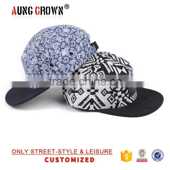 custom cotton snapback blank hat