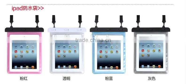 PVC Transparent Waterproof Bag For ipad,outside bag
