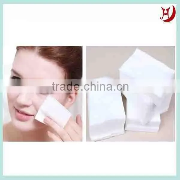 Spunlace nonwoven cosmetic make-up cotton pad