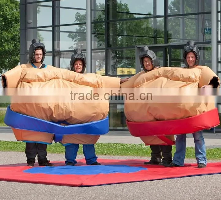 Hola 2 person foam padded sumo suits/sumo wrestling suits for sale