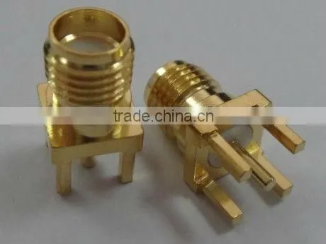 SMA female right angle rf connector for PCB