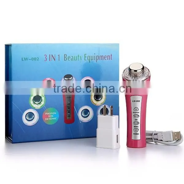 Wholesale ultrasonic photon ion massager blue light anti acne soap