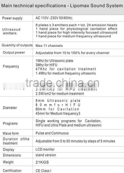 safe ultrasonic weight loss cavitation beauty machine