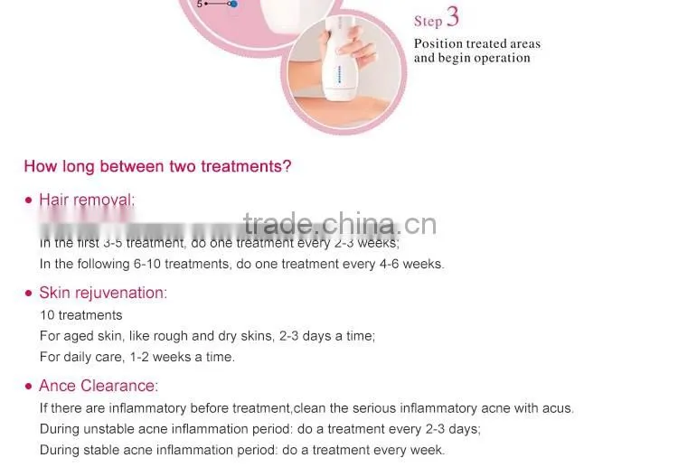 2016 lastest apollo ipl machine for body hair removal