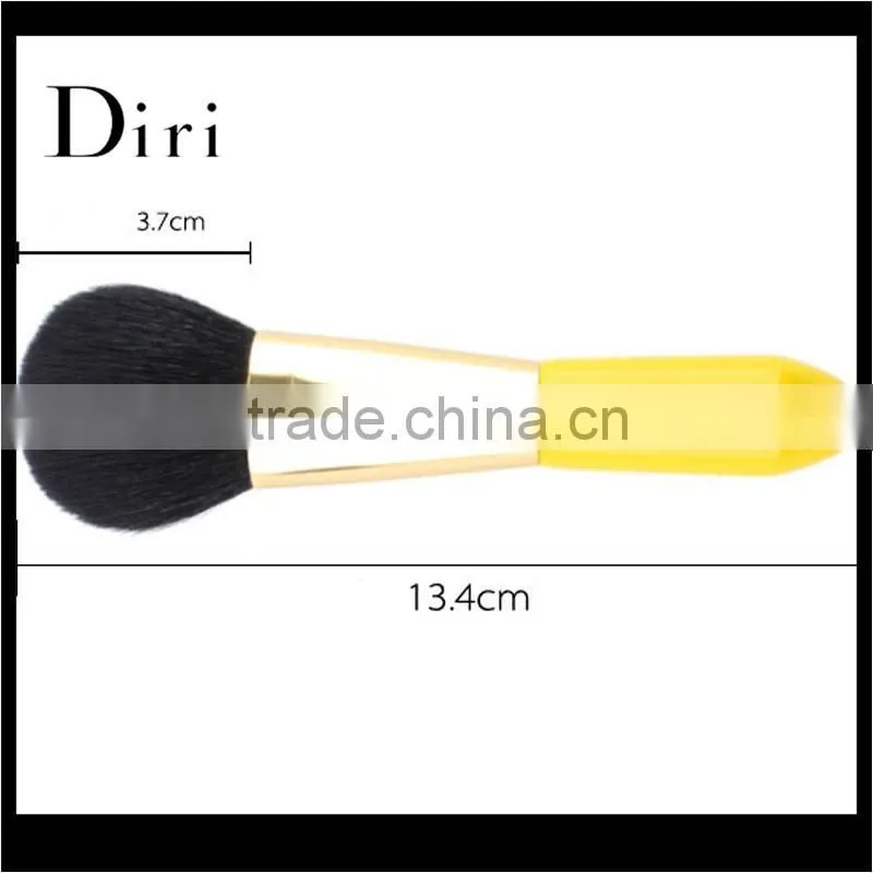 big powder makeup brush yellor color best conceal makeup brush synthetic hair make up powder brush