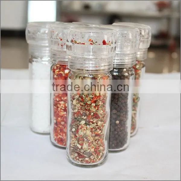 mixed pepper in grinder