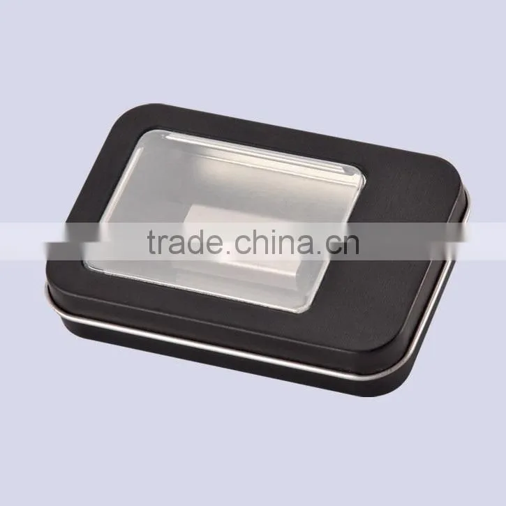 fancy metal tin box for battery packaging , USB drive packaging