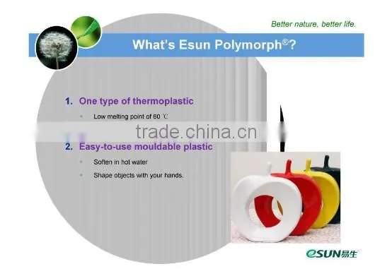 China biodegradable white polymorph plastic for resin bandage