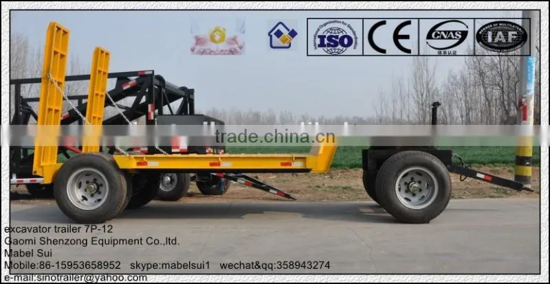 excavator transporter lowbed trailer