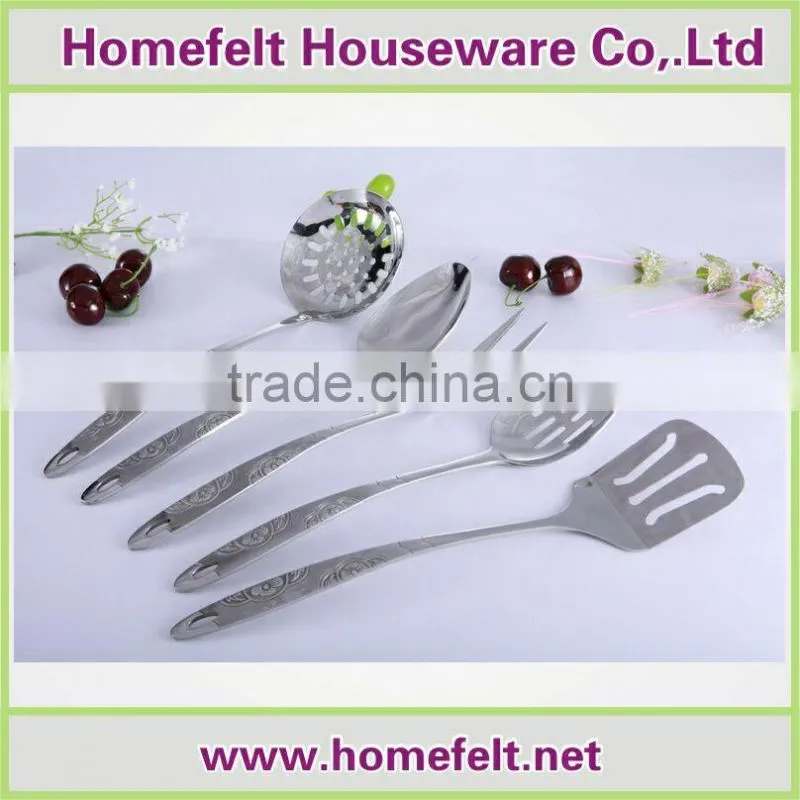 5pcs high quality Stainless steel kitchenwares kitchen utensils