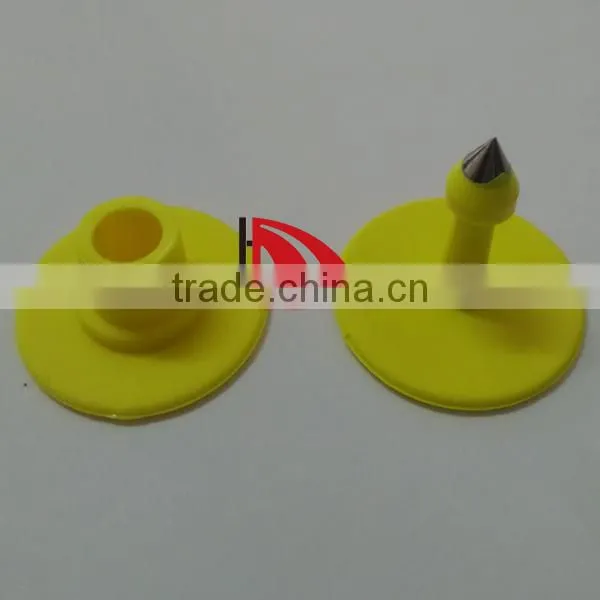 blank yellow ear tag 29 mm for pig sheep cattle
