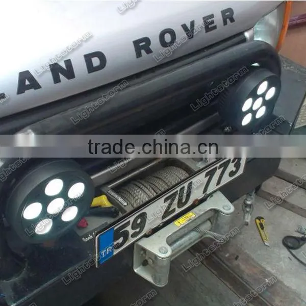 Hot Car Round Driving Work 6 LED DRL Front Rear Fog Lamp Daytime Running Lights