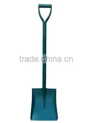 wood handle shovel with plastic grip