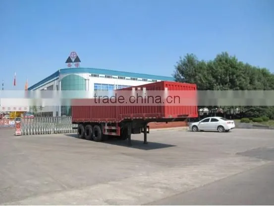 13 meters 3 Axles Box Container Semi Trailer