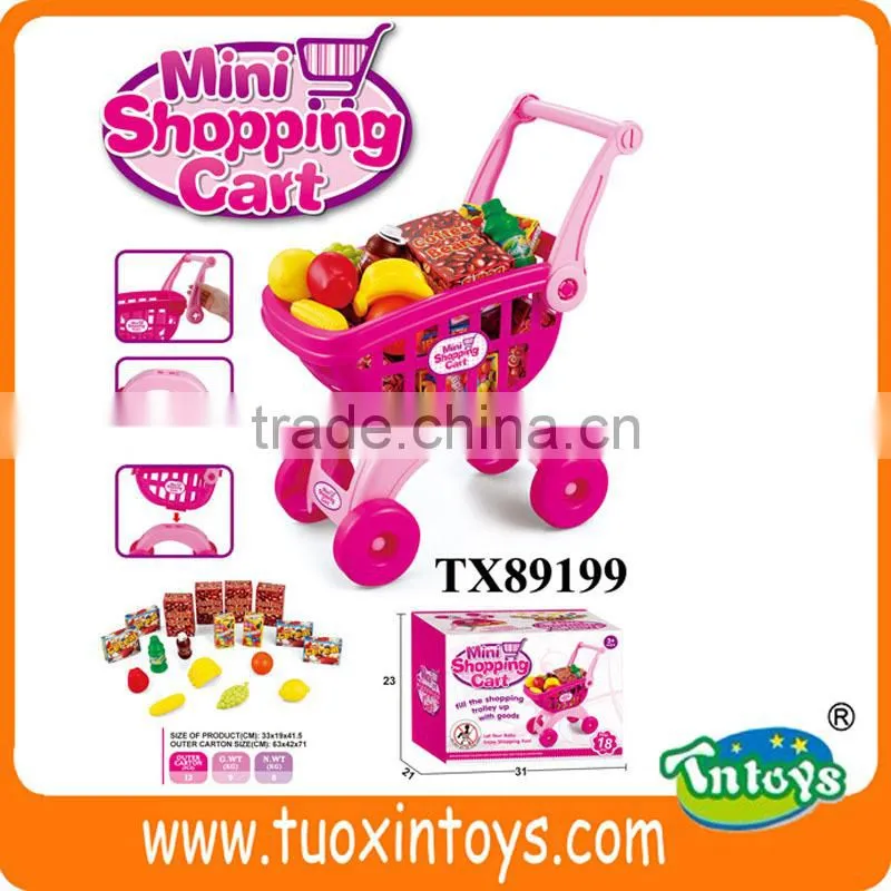 Kids supermarket shopping toy car shopping trolley, shopping cart toy