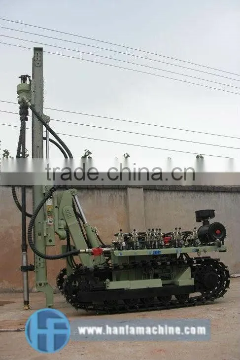 Blasting hole drilling!!! HF100YA2 Crawler DTH Blast Hole Drilling Rig