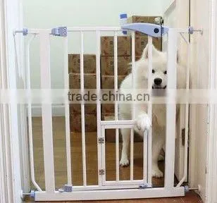Extra-Wide Walk-Thru Gate with Pet Door