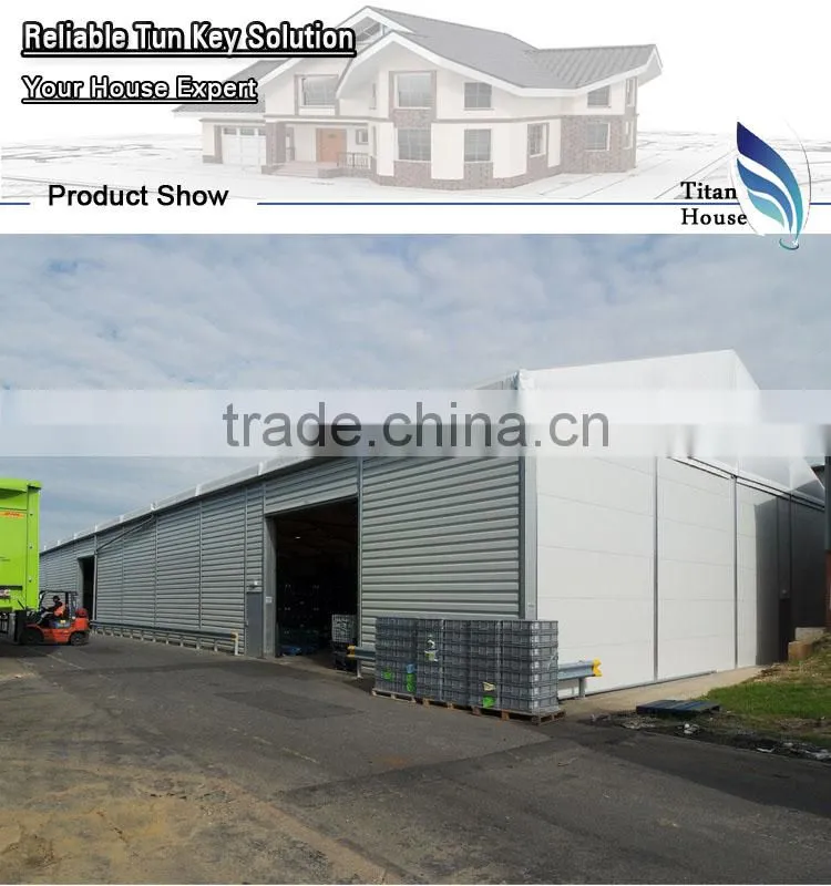 Prefab Steel Factory Warehouse in Germany with Waterproof Shelter