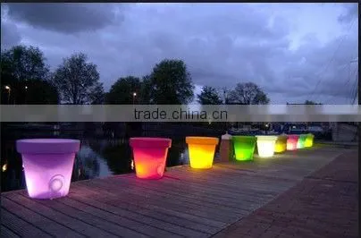 New products 2015 innovative product for homes led planter plastic tube flower vase mold