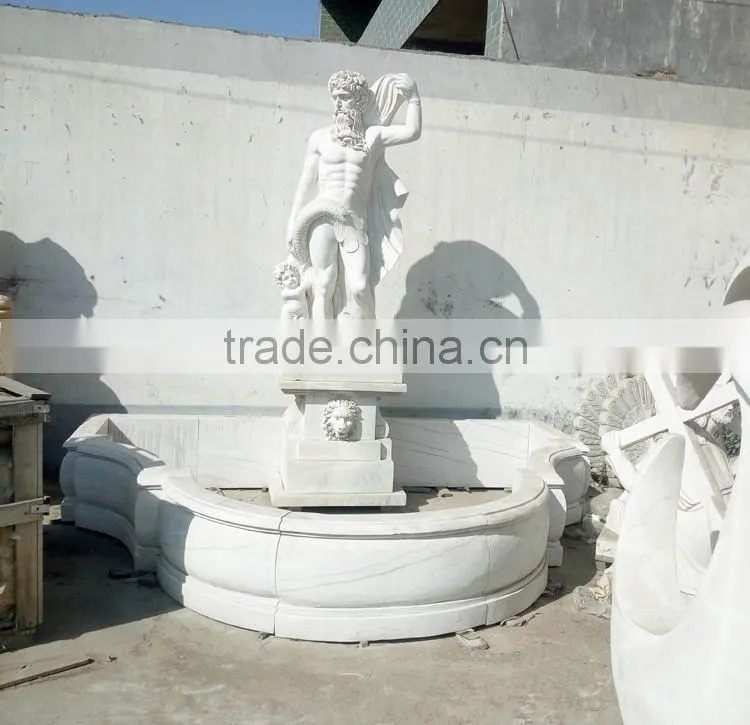 Natural stone outdoor wall fountain waterfalls