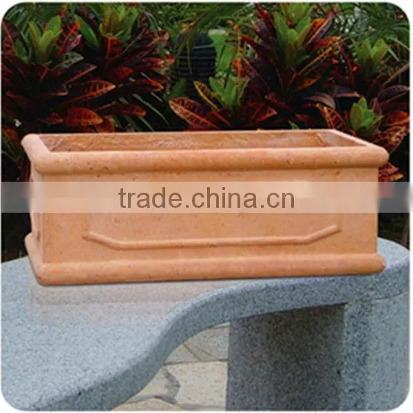Patio Planter Deep Square Planter Box Plants Large Resin Planter Pot Container QL-66410