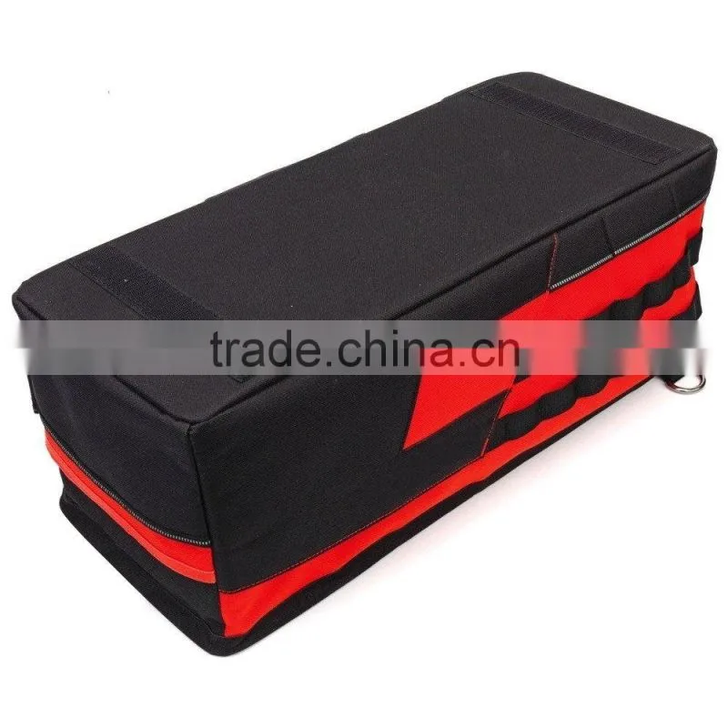 Car trunk organizer box and tool carrier