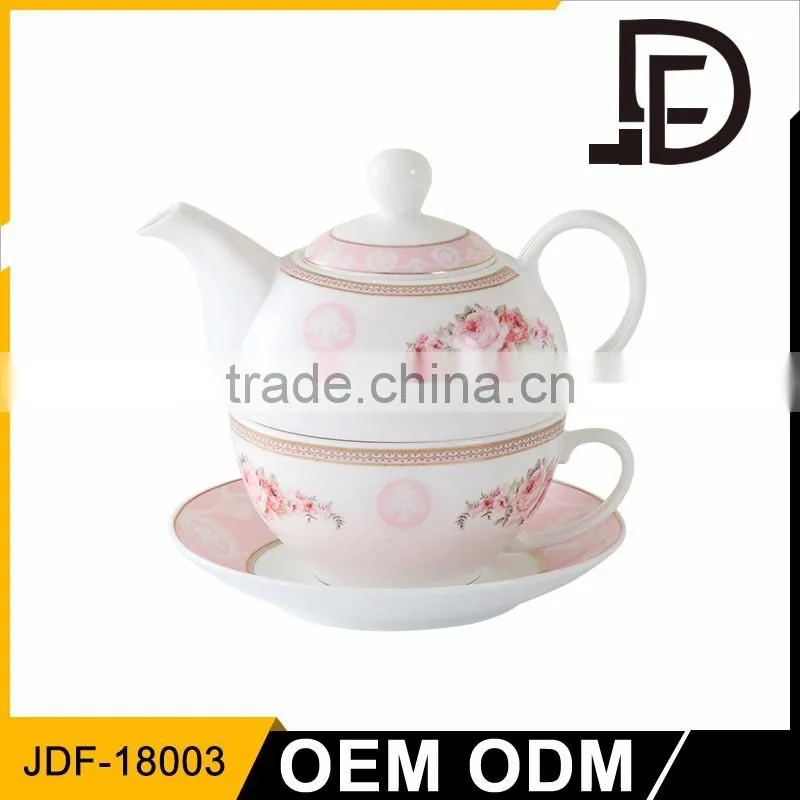 Fine china arabic modern turkish porcelain tea pot, tea for one set wholesale