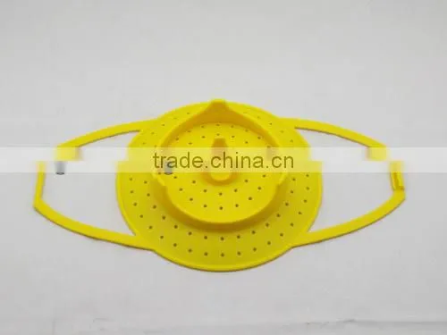 new design silicone steamer/silicone fruit colander