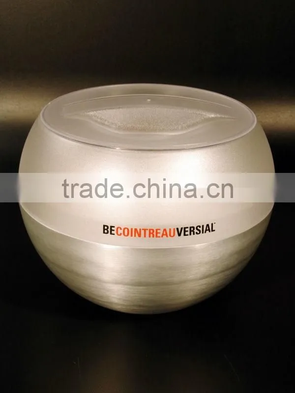 plastic pp round tin ice bucket
